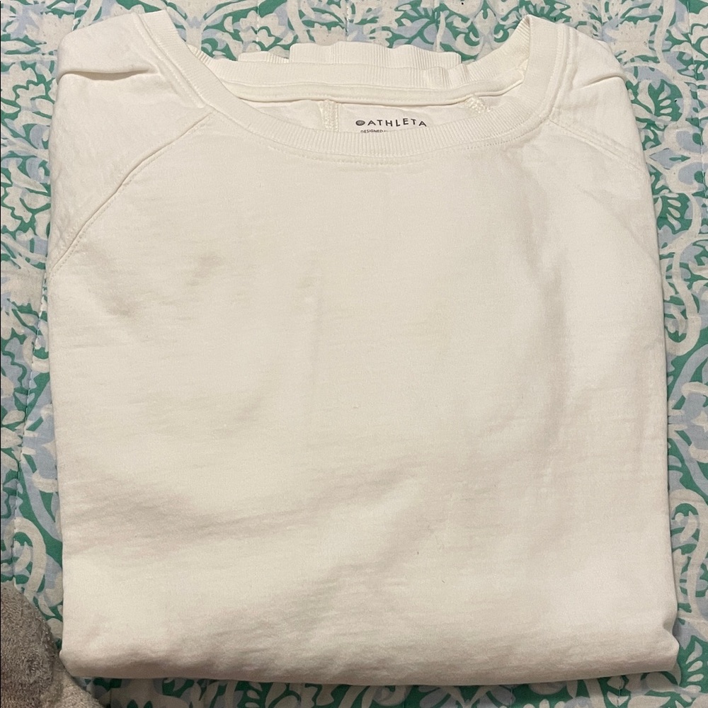 Athleta Cream Pullover